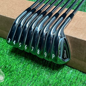 Used RH Titleist AP2 716 Forged Irons 3-PW AMT X100 X-Stiff Flex Steel Golf Set