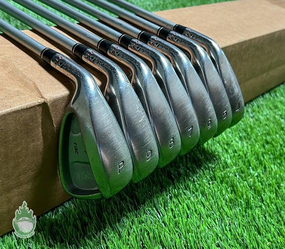 Used LH TaylorMade RAC LT 2005 Irons 4-PW 55g Regular Flex Graphite Golf Set