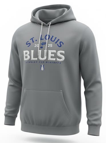 Fanatics ST LOUIS BLUES Hoodie Gray Large (New) 15297