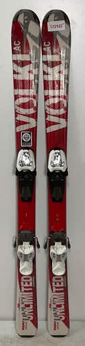 Kid's Volkl 120cm All Mountain Unlimited Skis With Marker 7.0 Bindings (Used)(SY2925)