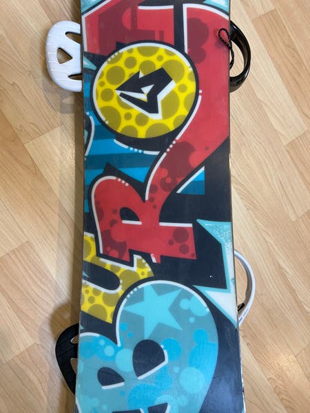 Kid's 120cm Burton Chopper Snowboard | Burton Grom Custom Bindings Kid's 120cm Burton Chopper Snowboard | Burton Grom Custom Bindings