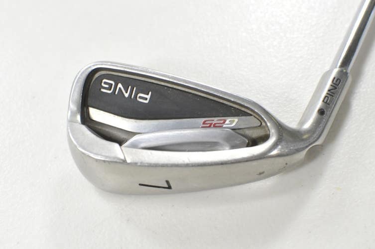 LEFT HANDED Ping G25 Single 7 Iron Stiff Flex Black Dot CFS Steel  # 215412