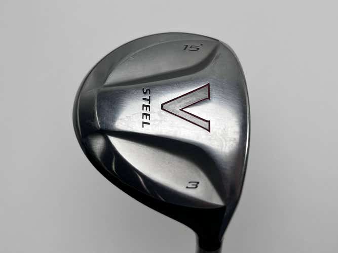 TaylorMade V Steel 3 Fairway Wood 15* MAS2 Senior Graphite Mens RH