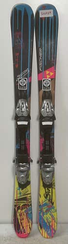 Kid's Fischer 111cm Park Stunner Skis With Fischer FJ4 Bindings (Used)(SY2929)