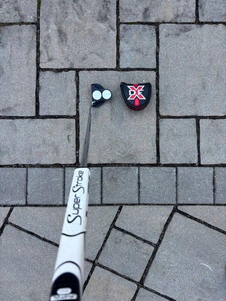Black Men's Odyssey DFX 2 Ball Mallet Right Handed Putter 35" (Used)