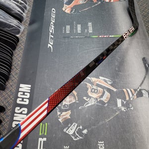 P28 | 87 Flex Senior Bauer Nexus Geo Left Hand Hockey Stick Team USA Pro Stock (Used)