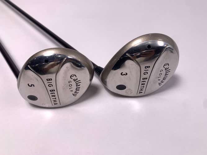 Callaway Big Bertha 2004 3 & 5 Fairway Wood Set 15* 18* 55 Ladies RH