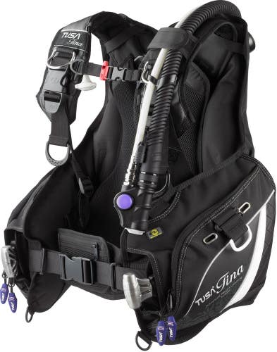 TUSA Tina Female Women's Scuba Dive Weight Integrated AWLS III BCD Jacket BLACK