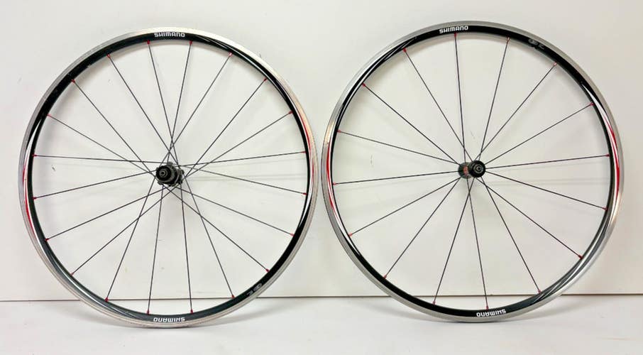 Shimano WH-RS10 20/16-Spoke Lightweight Black Aluminum 622x15/700C Wheelset