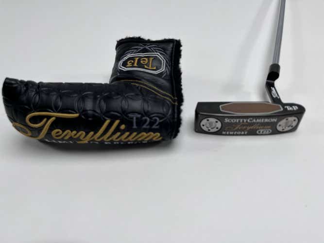 Scotty Cameron Teryllium T22 Newport Putter 34.5" Mens RH HC