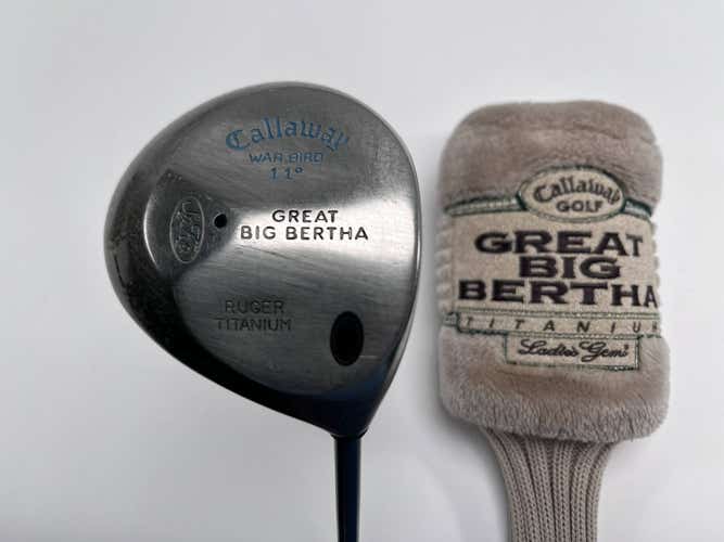 Callaway Big Bertha Warbird Driver 11* GEMS Ladies Graphite Womens RH HC