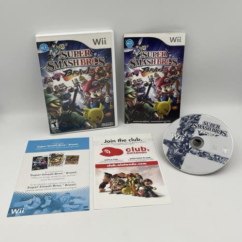 Super Smash Bros. Brawl (Nintendo Wii, 2008) CIB Complete Tested