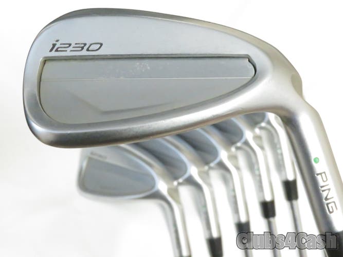 PING i230 Irons Green Dot True Temper Elevate MPH 95 Stiff Flex 5-P+U +1/2" TALL