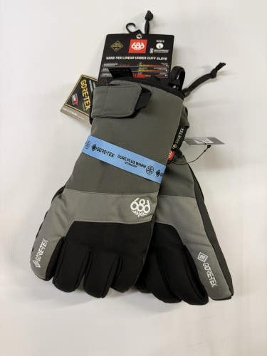 686 gore tex linear under cuff gloves Size L Charcoal