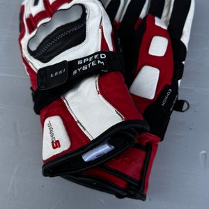 Leki Racing Gloves  - white - size 9.5 (Used)