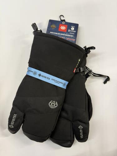 686 gore tex linear Trigger Mitt Size Large Black New With Tags