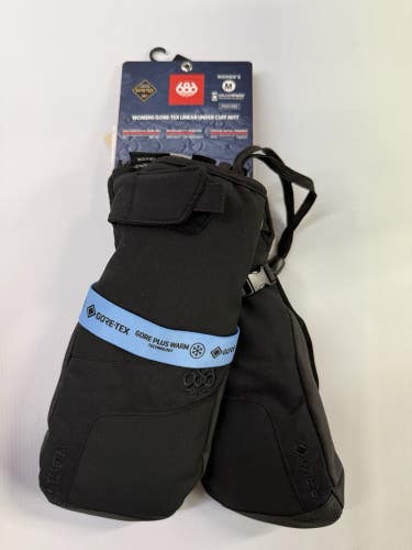 686 Womens gore tex linear Under Cuff Mitt Size M Black New With Tags