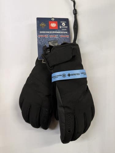 686 Womens gore tex linear Under Cuff Glove Size M Black New With Tags