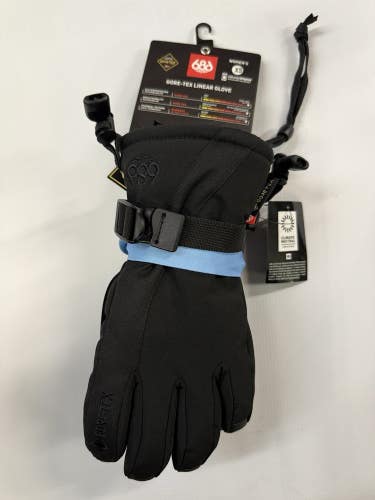 686 Womens gore tex linear Glove Size XS Black New With Tags