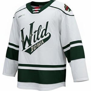 CCM Iowa Wild Pro Stock Game Used White Jersey OTTENBREIT 9265