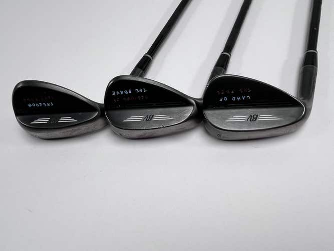 LEFTY Titleist Vokey SM9 Jet Black Wedge Set USA 50* 12 | 56* 14 | 60* 10 LH