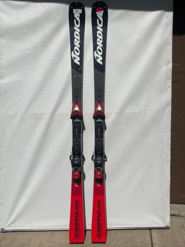 Men's Nordica Dobermann SL WC 165 cm Racing Skis With Bindings Max Din 16 (Used)