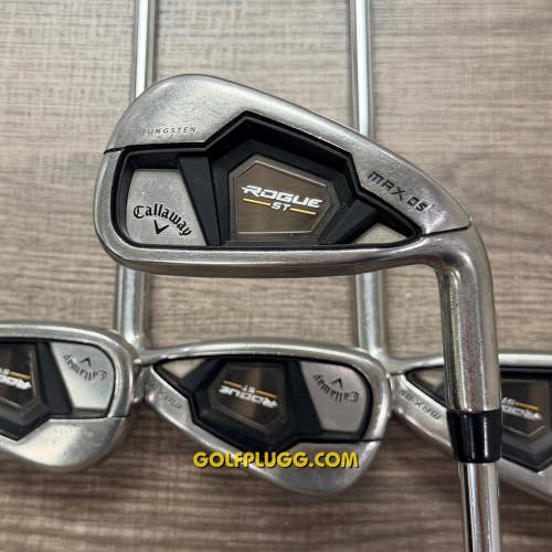 Callaway Rogue ST Max OS Iron Set 5-AW / Elevate Steel, Regular (167)