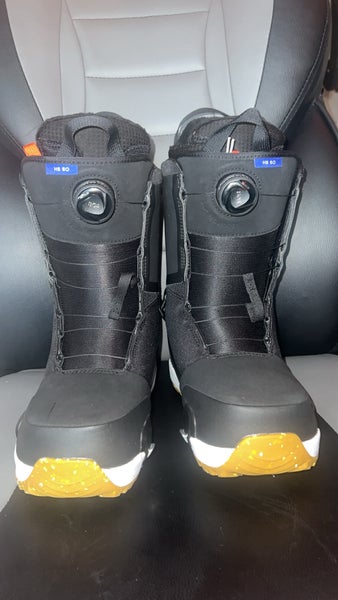Men's Size M 9.5 (W 10.5) Burton (Highshot Step On) single Boa Snowboard Boots Medium Flex (New)