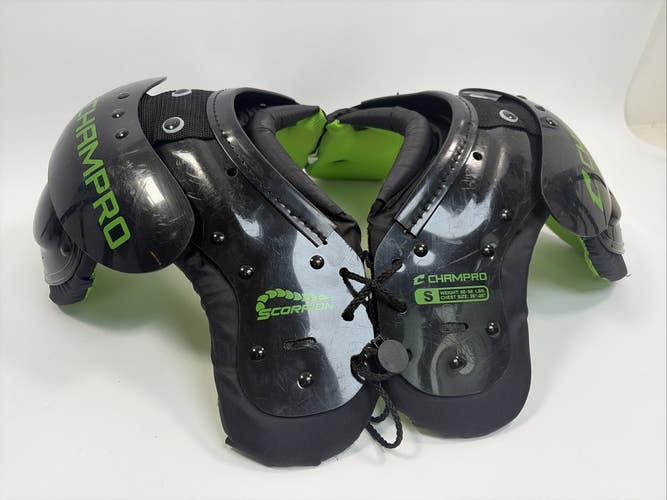 Champro Scorpion Football Shoulder Pads, Small (60-90lbs), Chest Size: 26-28