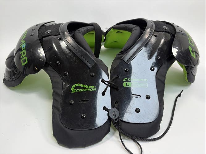 Champro Scorpion Football Shoulder Pads, Large (100-130lbs), Chest Size: 30-32