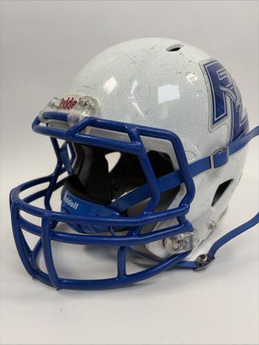 Riddell Speed Football Helmet, Medium, Blue/White, 2015