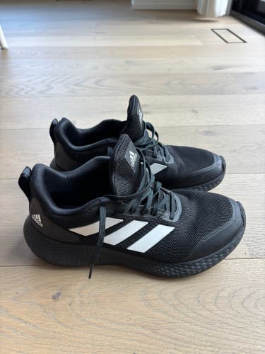 Adidas Edge Gameday Black Men's Size M 9.0 (W 10.0) Adult Adidas Shoes (Used)