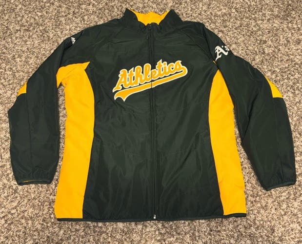 Oakland Athletics A’s Majestic Dugout Full Zip Jacket XXL