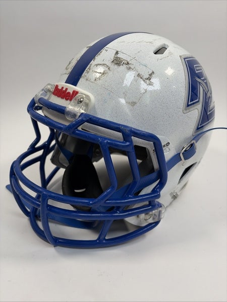 Riddell Speed Football Helmet, Medium, Blue/White, 2015