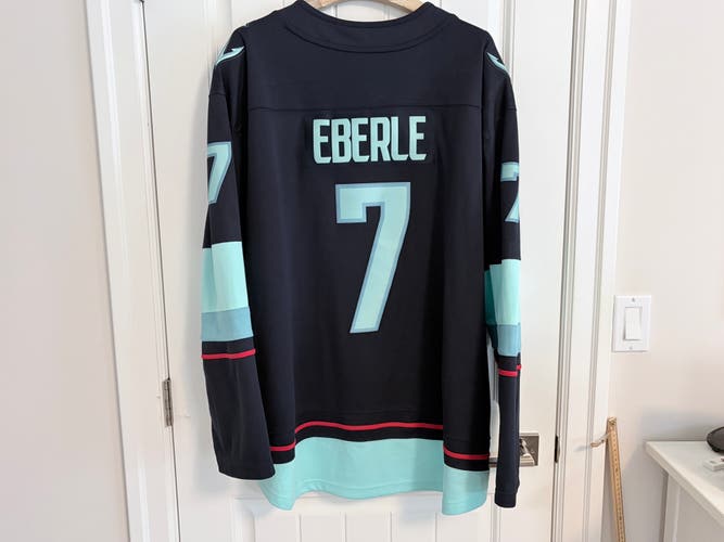 Authentic Fanatics Seattle Kraken Jordan Eberle Jersey Size 3XL