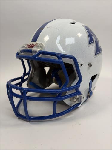 Riddell Speed Football Helmet, Medium, Blue/White, 2015