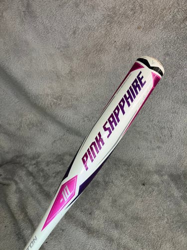 Pink 2022 Easton Pink Sapphire Alloy Bat (-10) Alloy 17 oz 27" (Used)