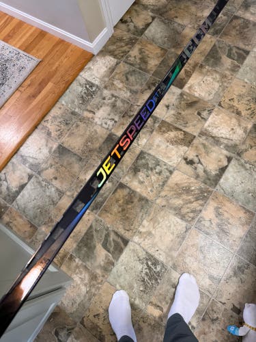 Malkin speck, squared toe, CCM JetSpeed FT7 Pro Hockey Stick (New)