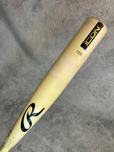 2025 Rawlings Icon Composite Bat BBCOR Certified (-3) Composite 29 oz 32" (Used)