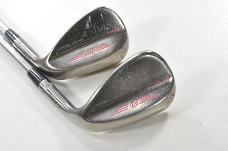 Titleist Vokey SM9 Brushed Steel 52*, 56* Wedge Set RH Wedge Flex Steel # 210039