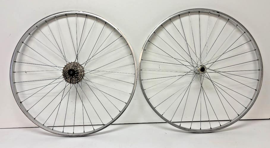 Vintage Araya PX-35 7-Speed 36-Spoke Aluminum 700C Wheelset Shimano/Joytech Hubs