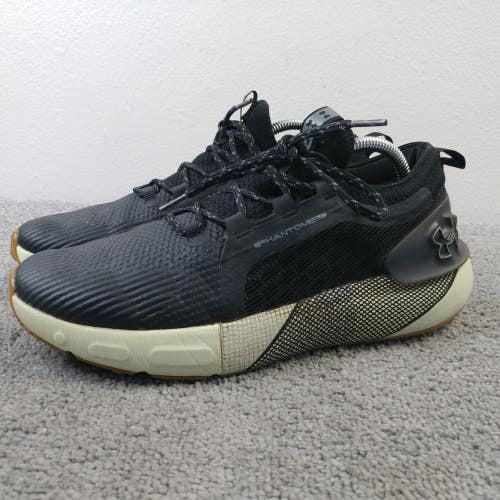 UNDER ARMOUR Charged Phantom Storm Golf Shoes Mens Size 9 Black Low Top