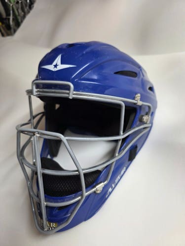 All-Star System 7 MVP2500 Catcher’s Helmet (Blue) – Size 7–7½