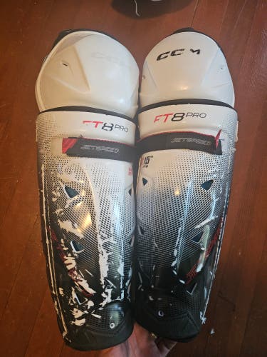 Senior CCM Jetspeed FT8 Pro 15" Shin Pads (Used)