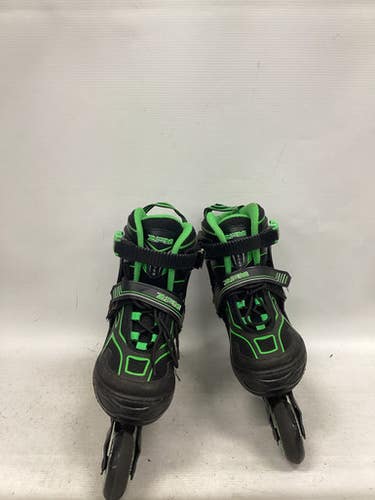 Used 2PM INLINE ADJ 1-4 Junior Rec Fitness Skates Black Adjustable 11851-S000045634