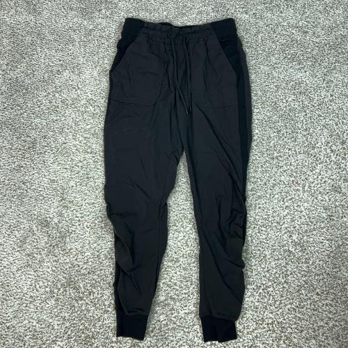 Lululemon Pants Womens 8 Black Stretch Jogger Sweatpants Pockets Gym Workout