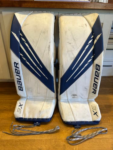 Small Bauer Vapor 3X Goalie Leg Pads (Used)