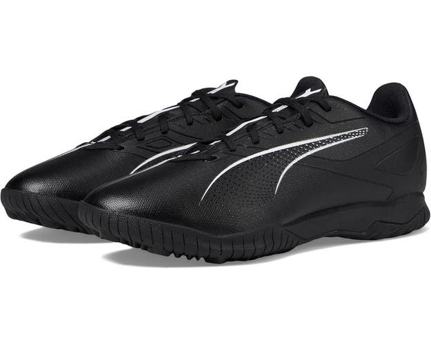 Puma Ultra 5 Play 107905-02 Mens Black White Low Top Turf Football Boots HTAT845