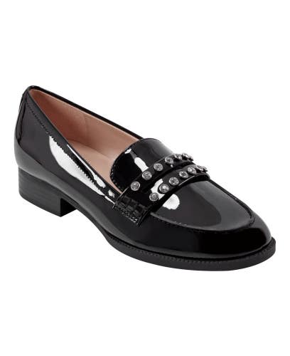 Bandolino Laura Loafer Women's US 6 Black Round Toe Slip-On Casual Shoes HTAT858