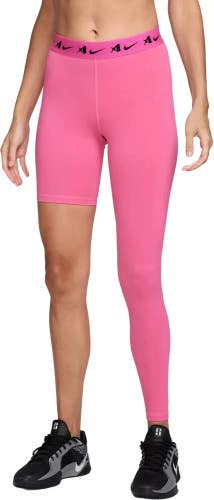 Nike A'ja Wilson Leggings Women's Small Pinksicle Mid Rise Single-Leg DSGL1083